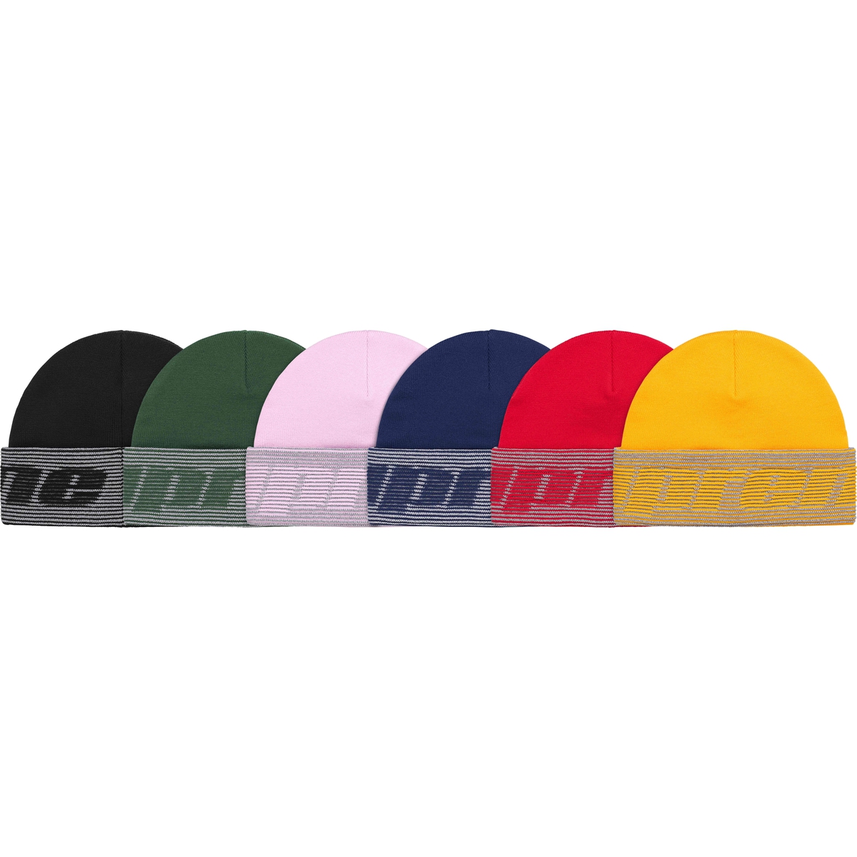 Supreme Reflective Jacquard Beanie (FW24) - $40