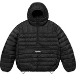 Supreme Micro Down Half Zip Hooded Pullover (FW24) - Black