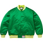 Supreme Supreme Mitchell & Ness Satin Varsity Jacket (FW24) - Green
