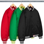 Supreme Supreme Mitchell & Ness Satin Varsity Jacket (FW24)