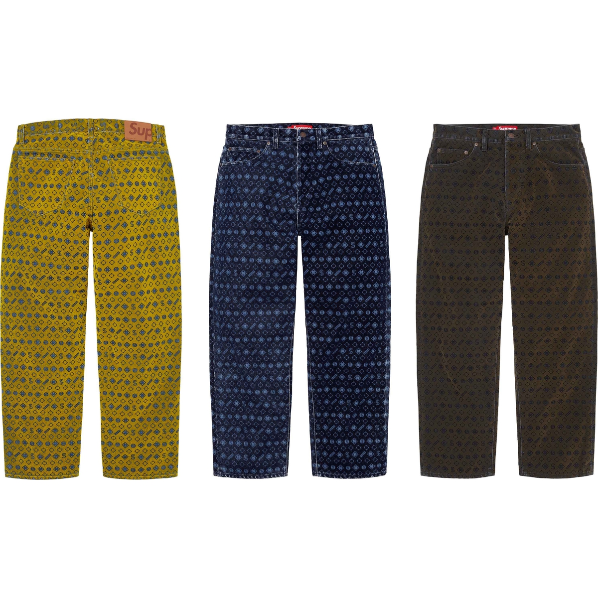 Supreme Flocked Loose Fit Jean (FW24) - $188