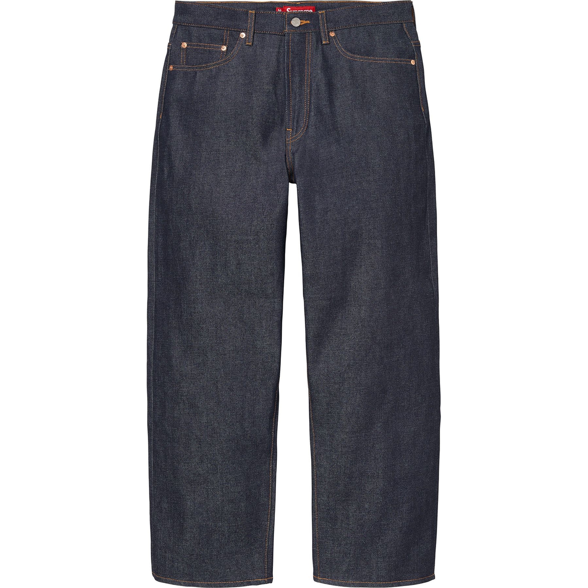 Supreme Rigid Baggy Selvedge Jean (FW24) - Rigid Indigo - $188