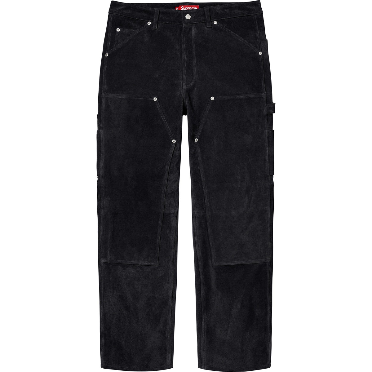Supreme Suede Double Knee Painter Pant (FW24) - Black - $498