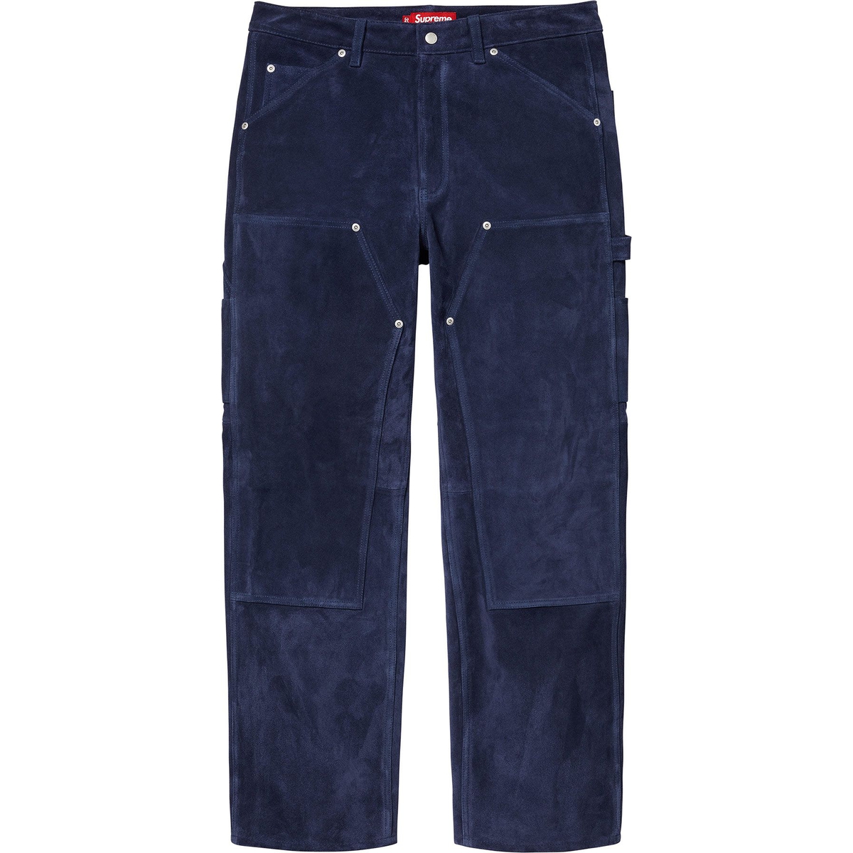 Supreme Suede Double Knee Painter Pant (FW24) - Blue - $498