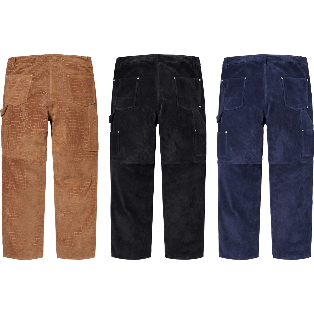 Supreme Suede Double Knee Painter Pant (FW24) - Group shots - $498