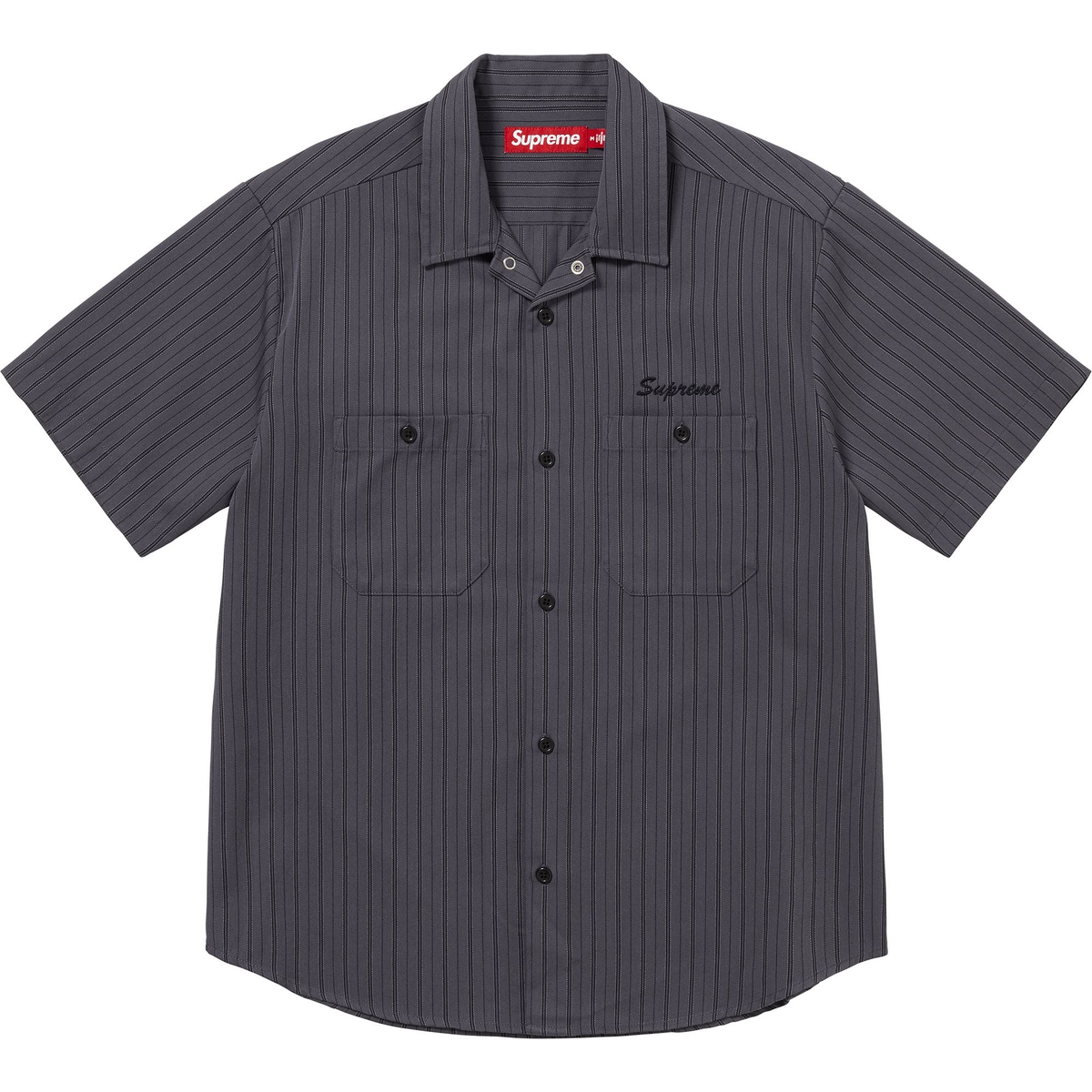 Supreme AOI Eyes S S Work Shirt (FW24) - Stripe - $138