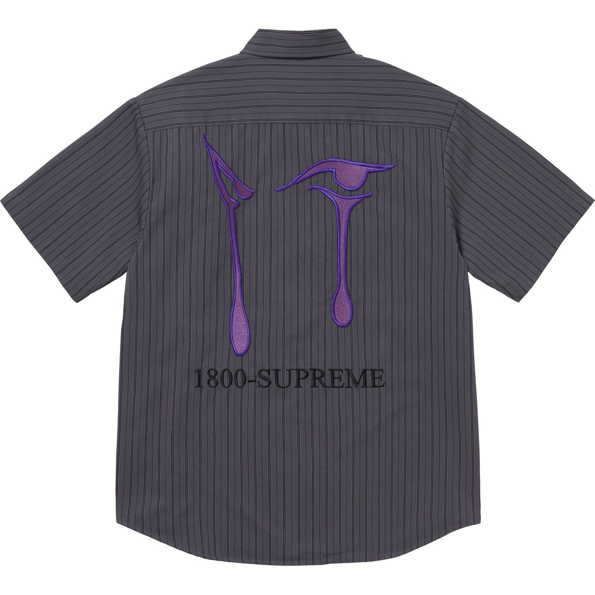 Supreme AOI Eyes S S Work Shirt (FW24) - Stripe - $138