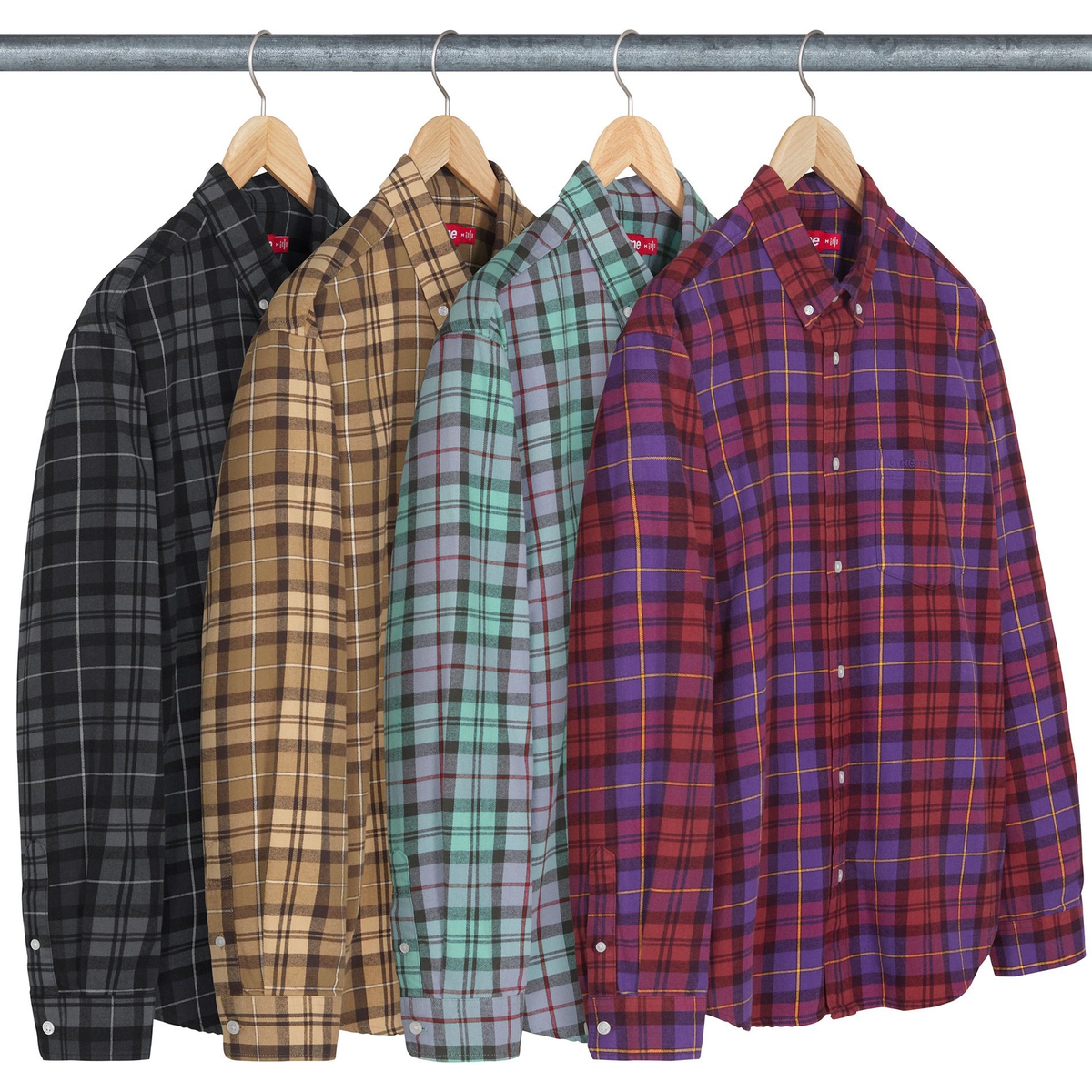 Supreme Plaid Flannel Shirt (FW24) - $138
