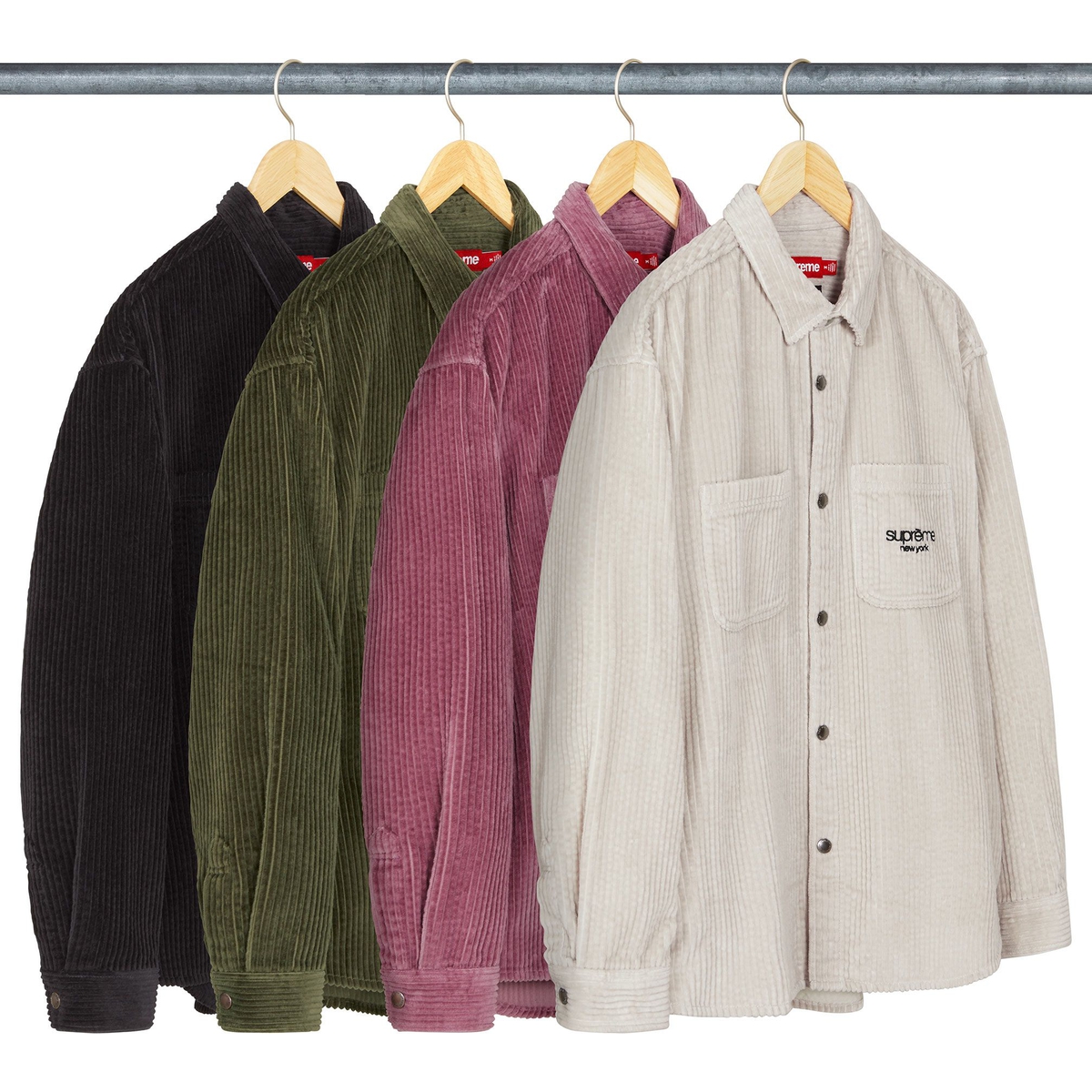Supreme Wide Wale Corduroy Snap Shirt releasing on Week 12 for fall winter 2024