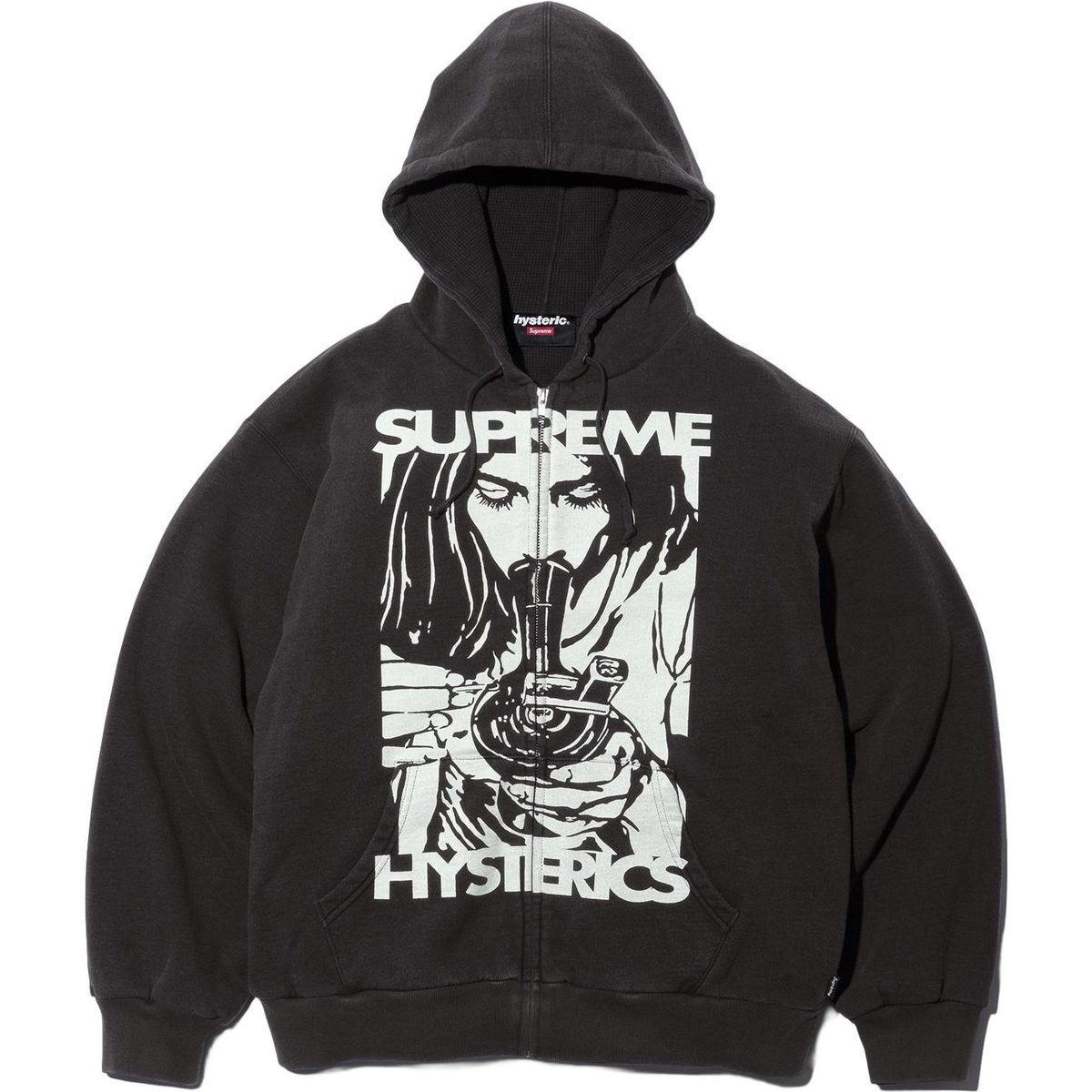 Supreme Supreme HYSTERIC GLAMOUR Thermal Lined Zip Up Hooded Sweatshirt (FW24) - $218
