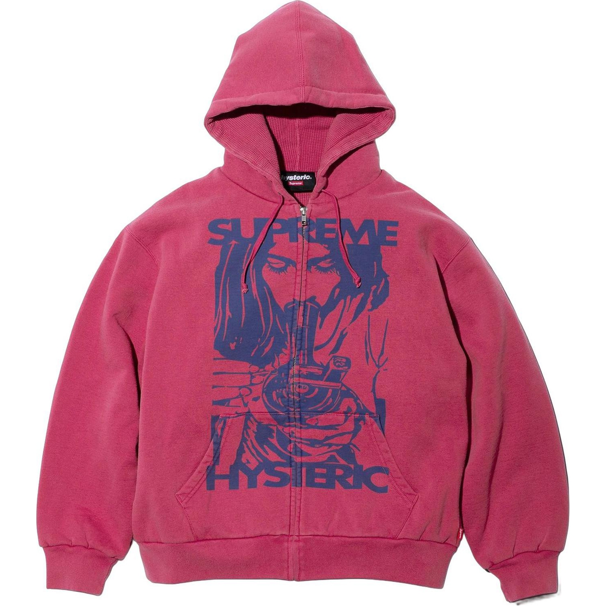 Supreme Supreme HYSTERIC GLAMOUR Thermal Lined Zip Up Hooded Sweatshirt (FW24) - $218