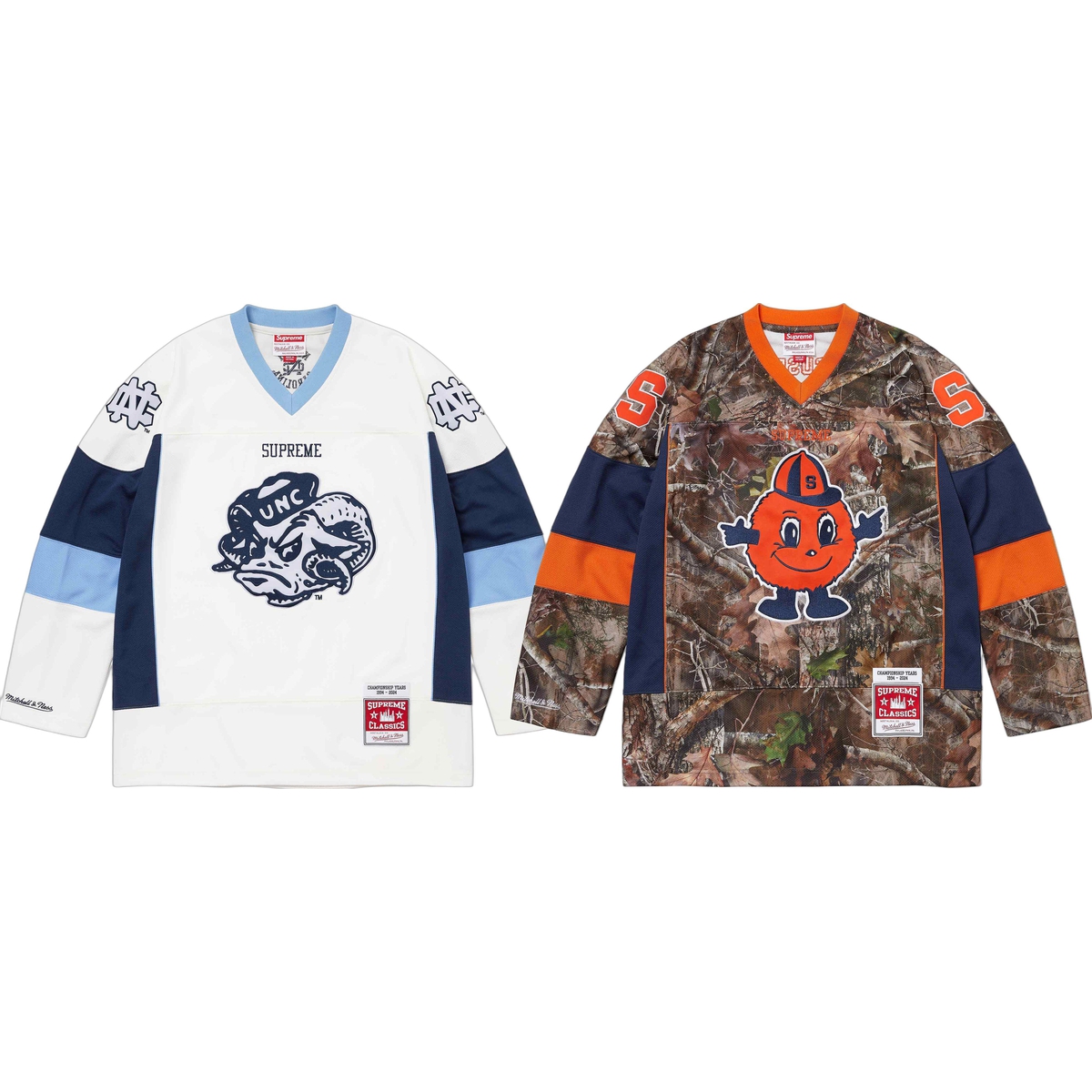 Supreme Supreme Mitchell & Ness NCAA Hockey Jersey releasing on Week 12 for fall winter 2024