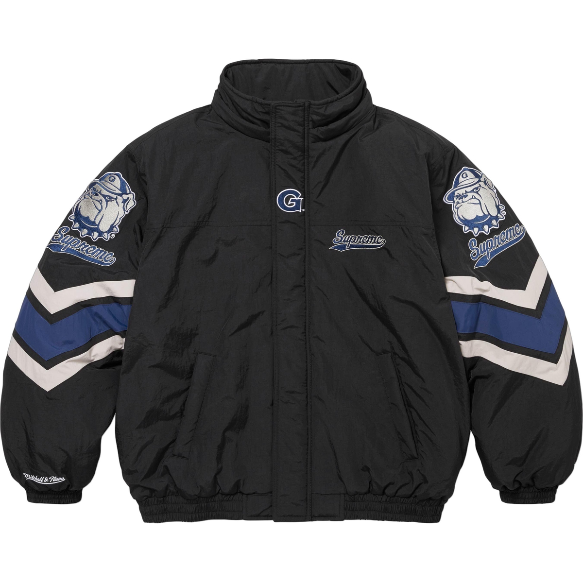 Supreme Supreme Mitchell & Ness NCAA Hooded Stadium Jacket (FW24) - $368