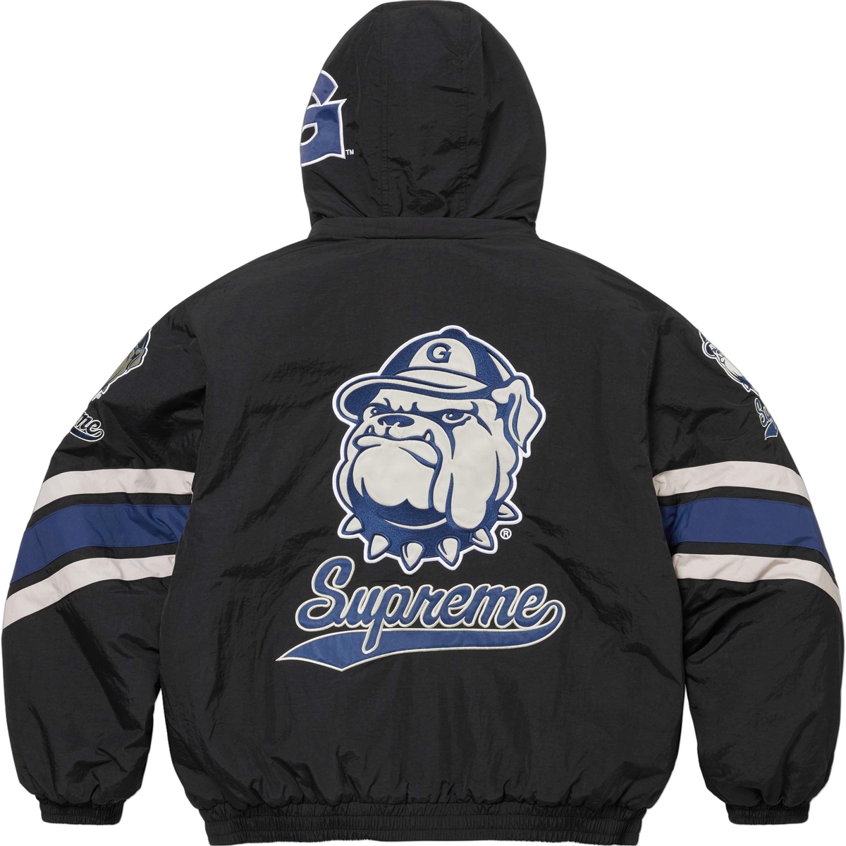 Supreme Supreme Mitchell & Ness NCAA Hooded Stadium Jacket (FW24) - $368