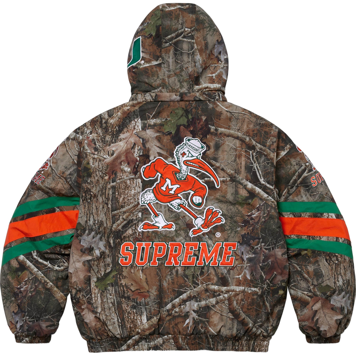 Supreme Supreme Mitchell & Ness NCAA Hooded Stadium Jacket (FW24) - $368