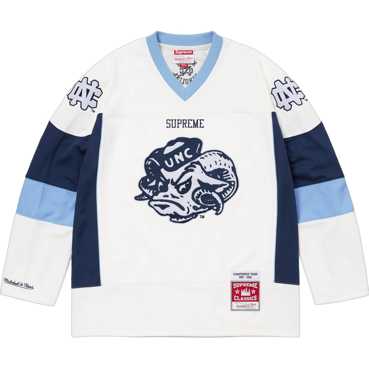 Supreme Supreme Mitchell & Ness NCAA Hockey Jersey (FW24) - $188