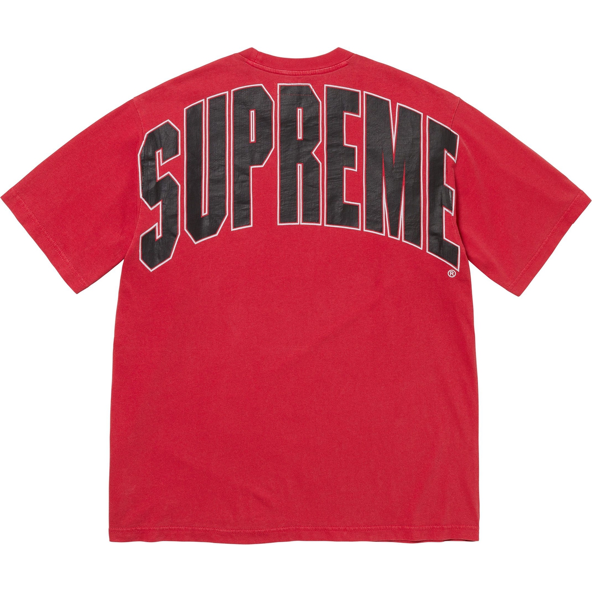 Supreme Cracked Back Arc S S Top (FW24) - Red - $78