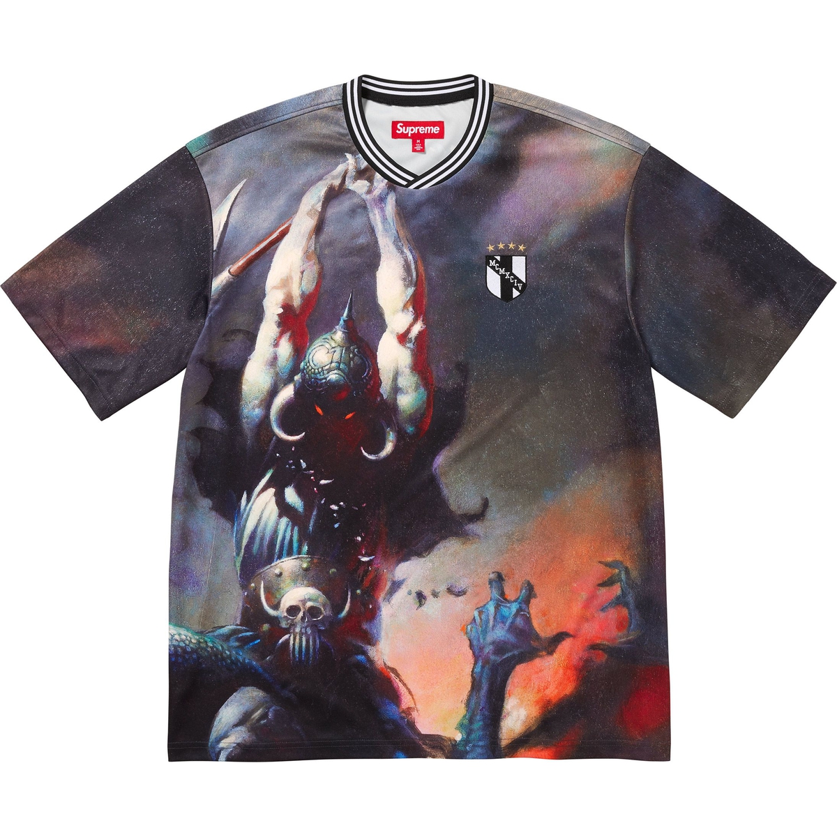 Supreme Supreme Frank Frazetta Soccer Jersey (FW24) - Death Dealer - $118