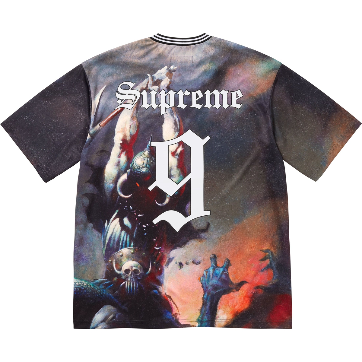 Supreme Supreme Frank Frazetta Soccer Jersey (FW24) - Death Dealer - $118