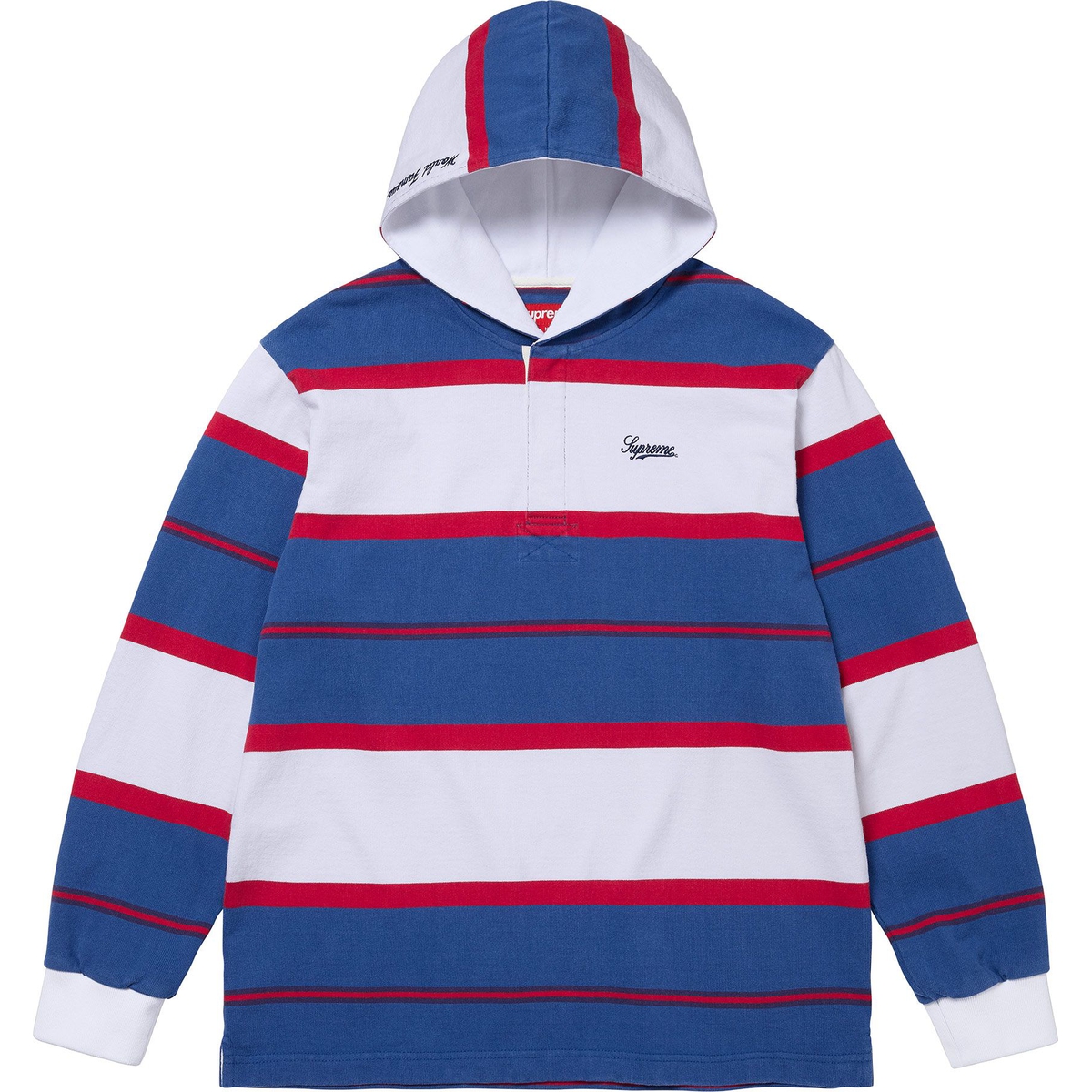 Supreme Hooded Rugby (FW24) - Royal - $148