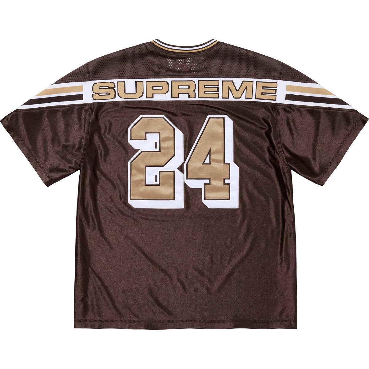 Supreme Jacquard Rib Football Jersey (FW24) - Brown - $118