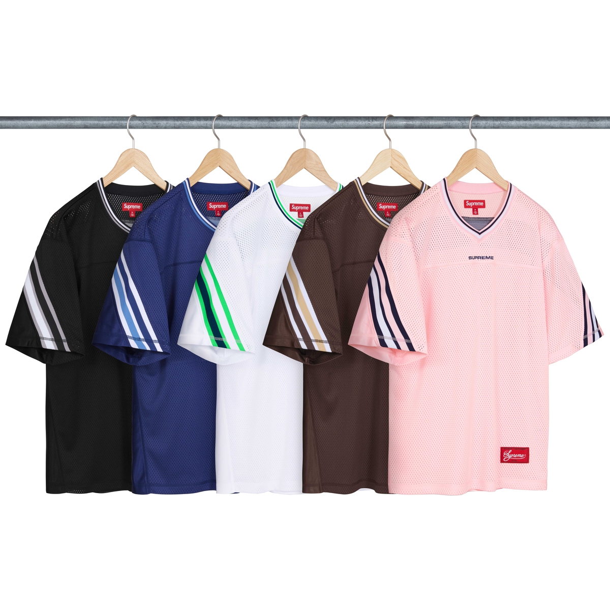Supreme Jacquard Rib Football Jersey (FW24) - Group Shots - $118