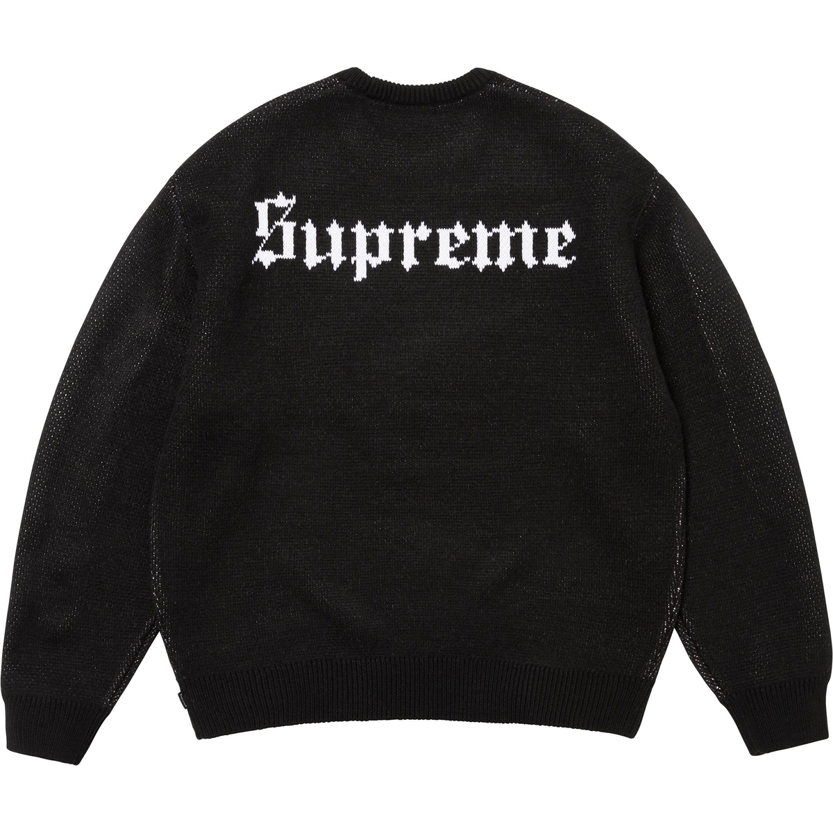 Supreme Snow White Sweater (FW24) - Black - $188