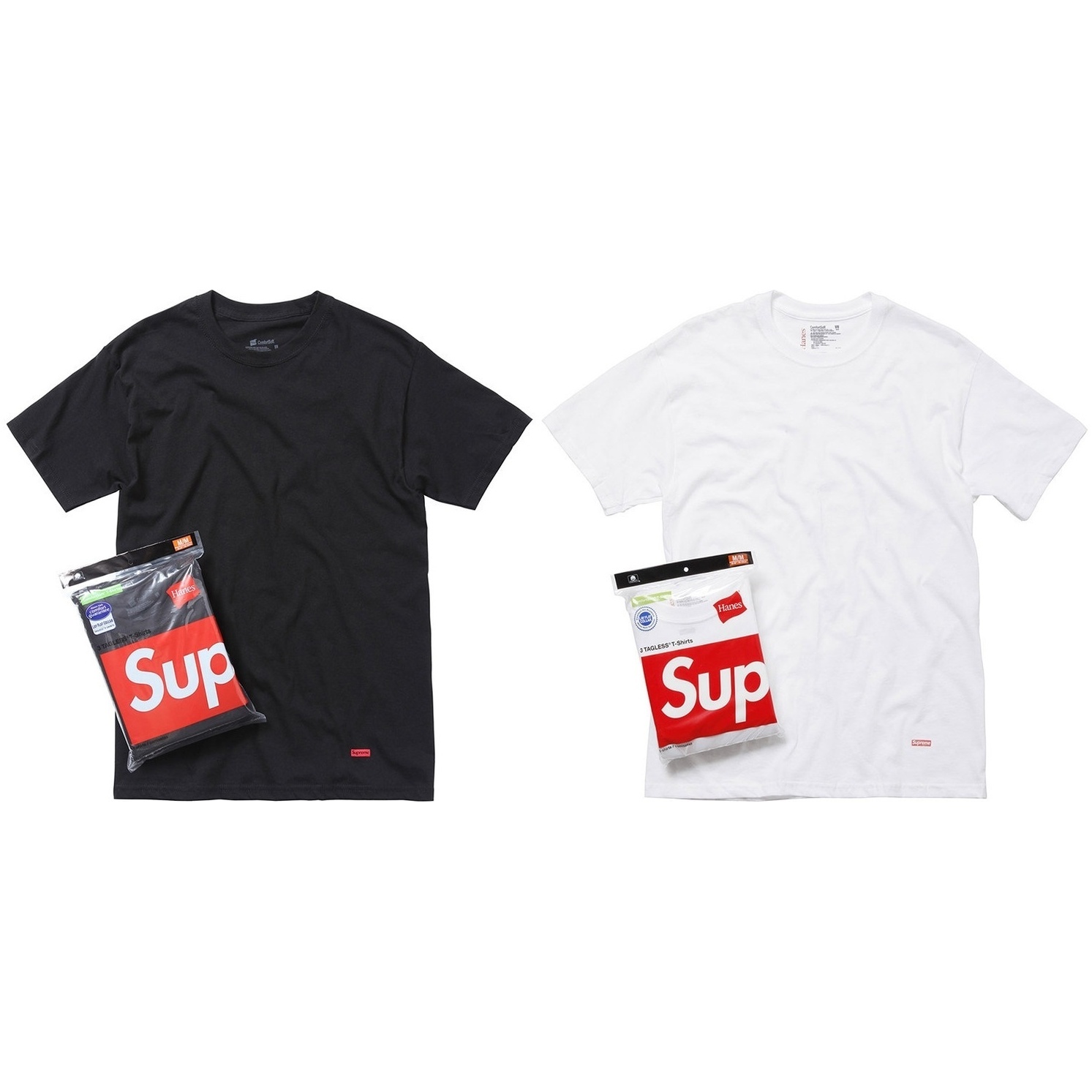Supreme Supreme Hanes Tagless T-Shirt (3 Pack) for spring summer 14 season