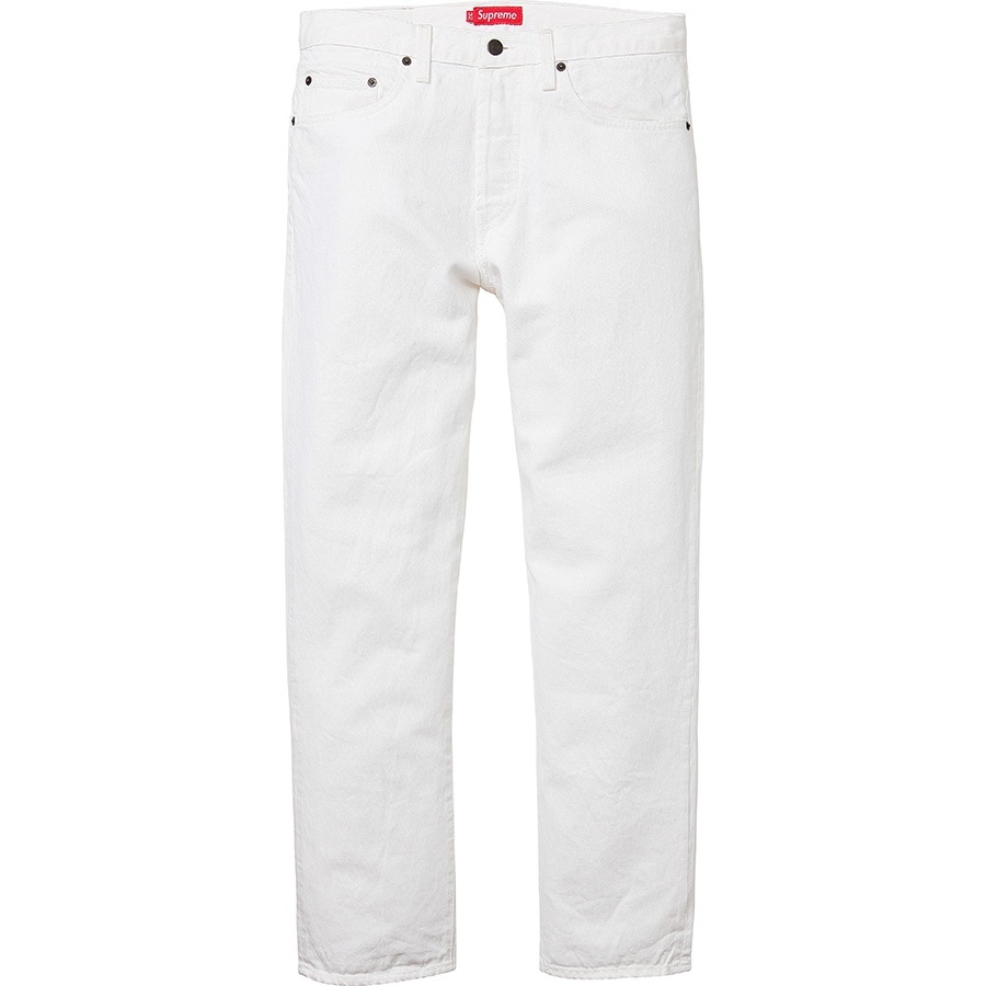 Supreme White Slim Jean (SS14)