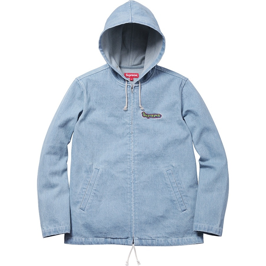 Supreme Denim Hooded Coaches Jacket (SS14)