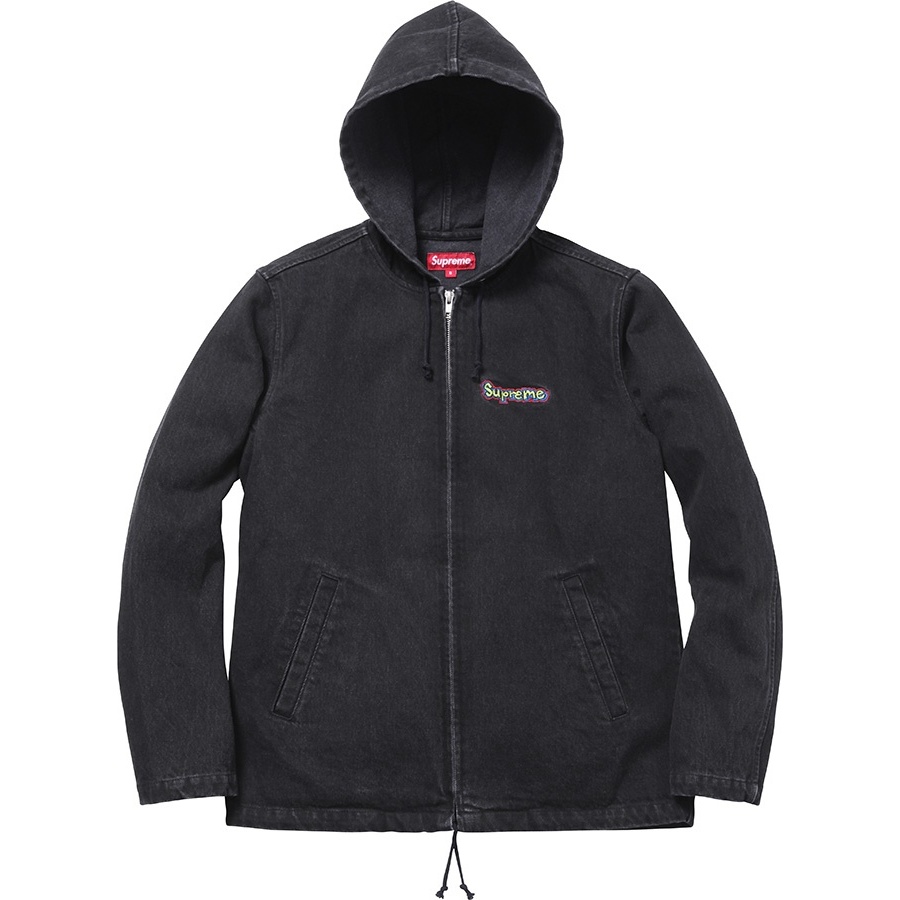 Supreme Denim Hooded Coaches Jacket (SS14)