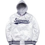 Supreme Hooded Satin Varsity Jacket (SS14)