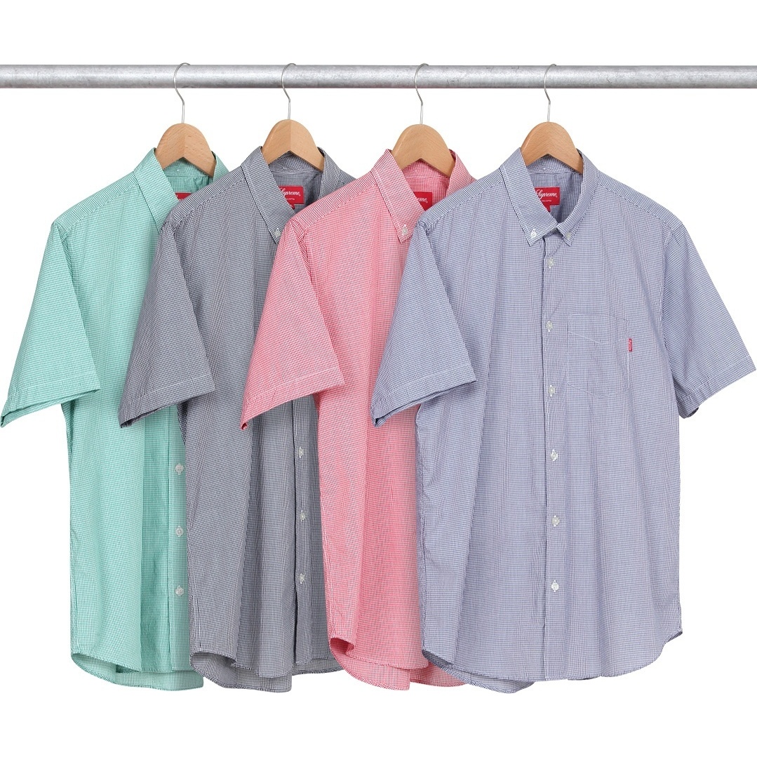 Supreme Mini Gingham Shirt for spring summer 14 season