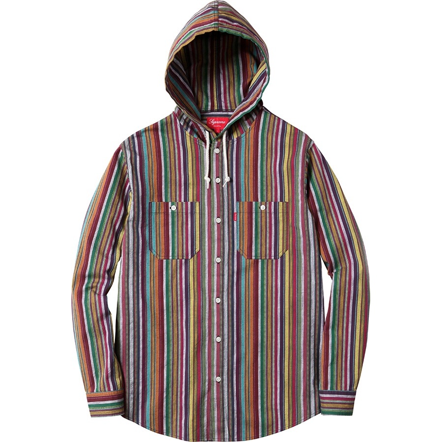Supreme Striped Madras Hooded Shirt (SS14)