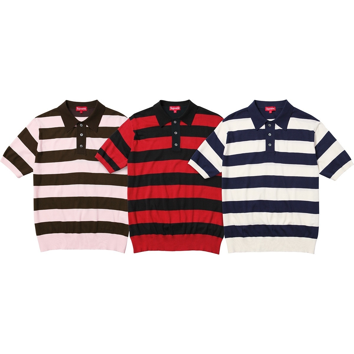 Supreme Striped Polo Sweater for spring summer 14 season