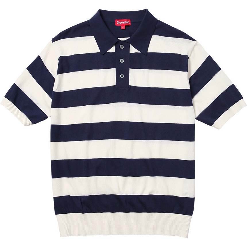 Supreme Striped Polo Sweater (SS14)