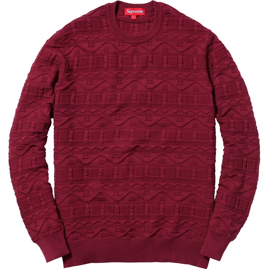 Supreme Cotton Jacquard Sweater (SS14)