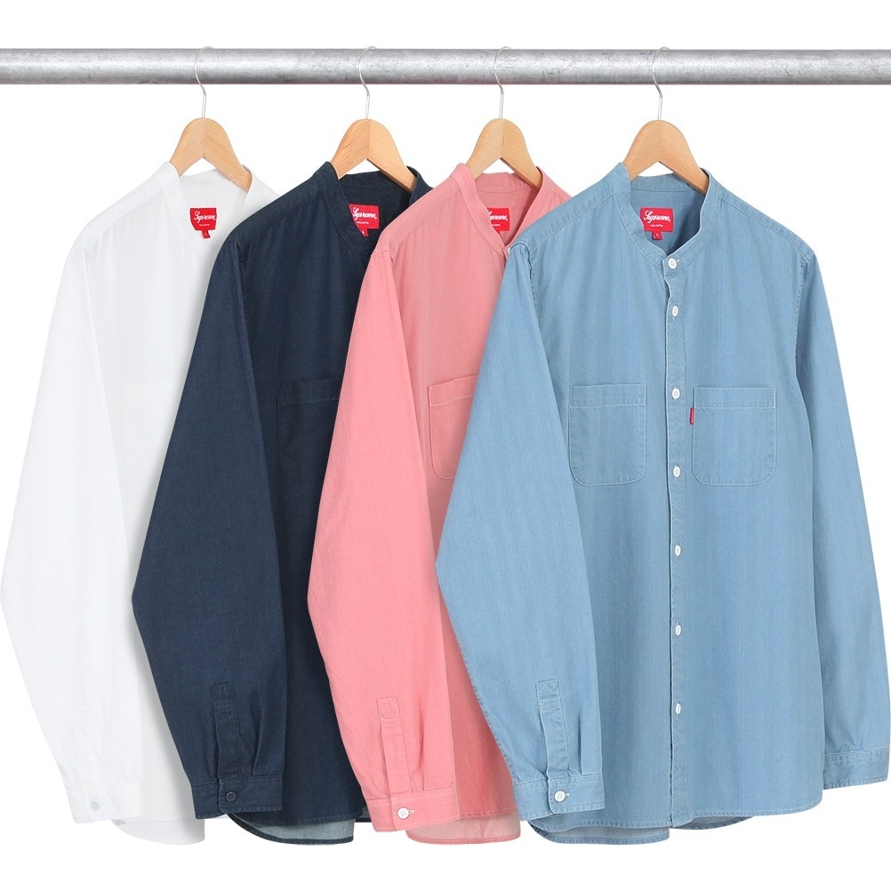 Supreme Denim Band Collar Shirt (SS15)