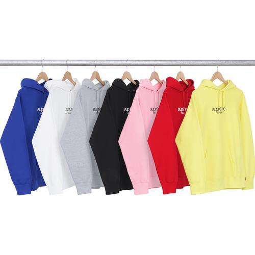 Supreme Classic Logo Hooded Sweatshirt (SS15)