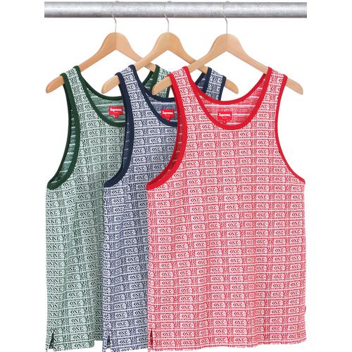 Supreme Jacquard Dollar Tank Top (SS15)