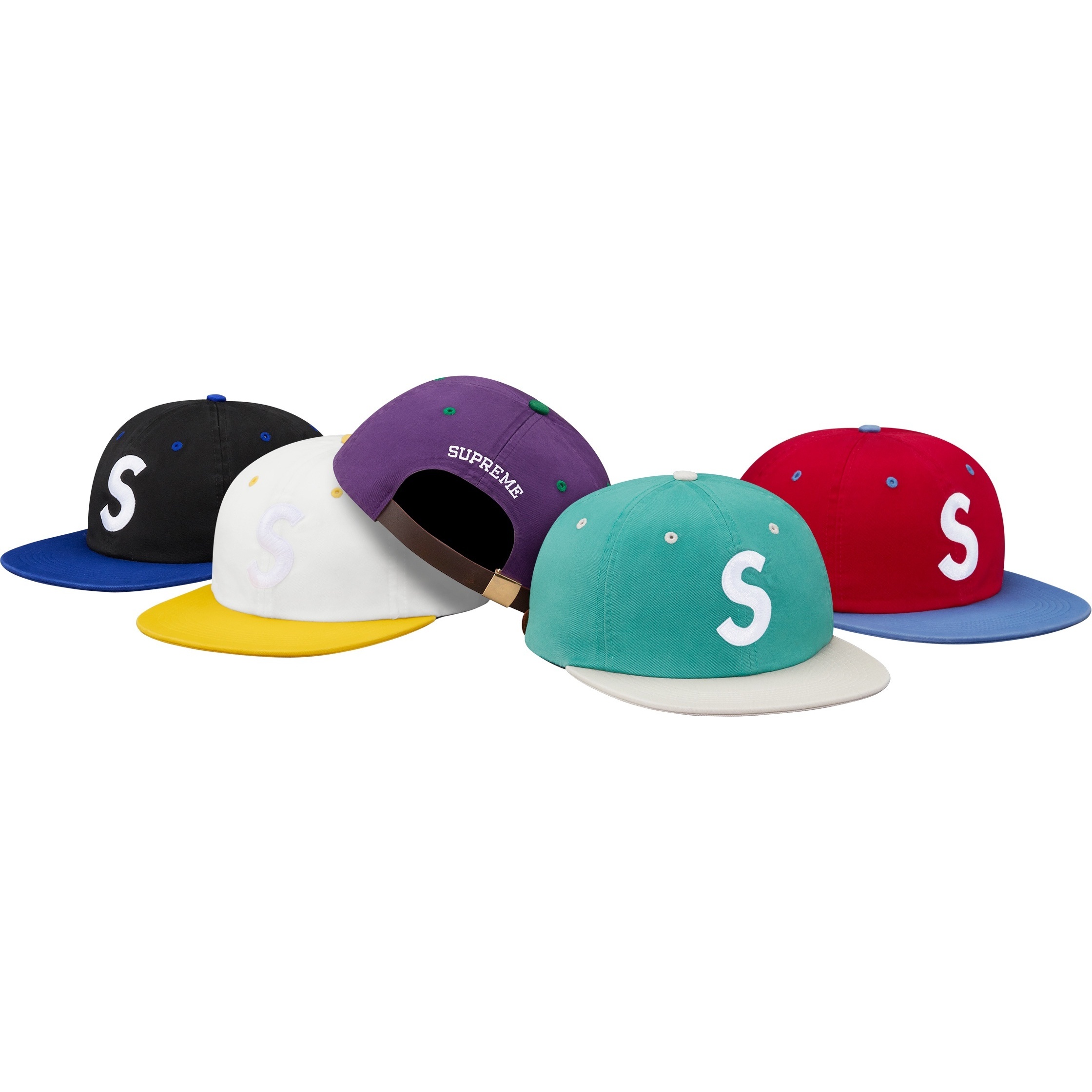 Supreme 2-Tone Washed S Logo 6-Panel (SS16)