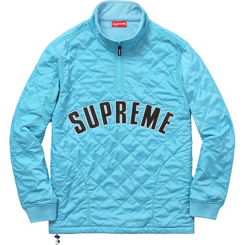 Supreme Arc Logo Quilted Half Zip Pullover (SS17) - $158