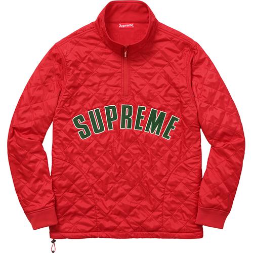 Supreme Arc Logo Quilted Half Zip Pullover (SS17) - $158