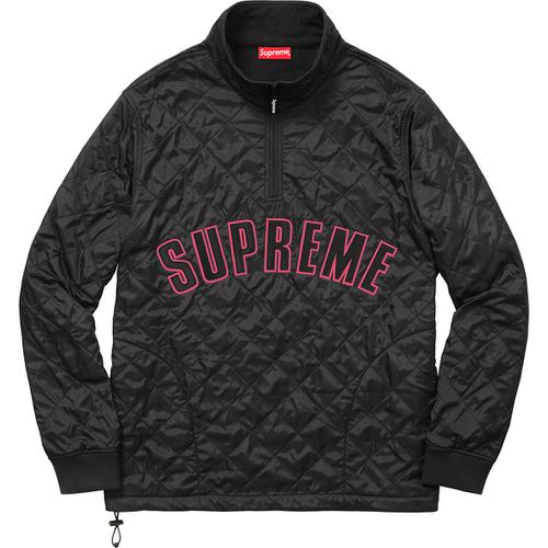 Supreme Arc Logo Quilted Half Zip Pullover (SS17) - $158