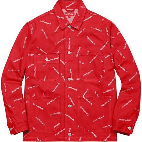 Supreme Denim Logo Chore Coat (SS17) - $168