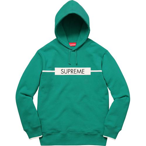 Supreme Chest Twill Tape Hooded Sweatshirt (SS17) - $148