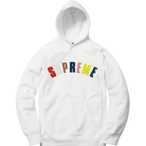 Supreme Chenille Arc Logo Hooded Sweatshirt (SS17) - $148
