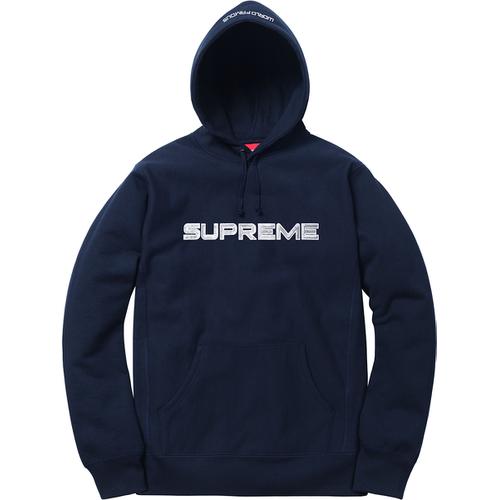 Supreme Sequin Logo Hooded Sweatshirt (SS17) - $148