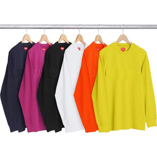 Supreme Pique Logo L S Top (SS17) - $98