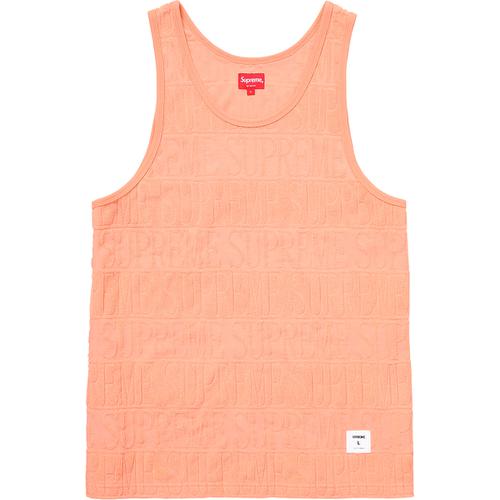 Supreme Logo Stripe Terry Tank Top (SS17) - $78
